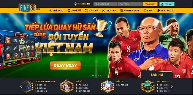 Five88 – Chơi game ăn tiền uy tín chất lượng tỷ lệ cược cao