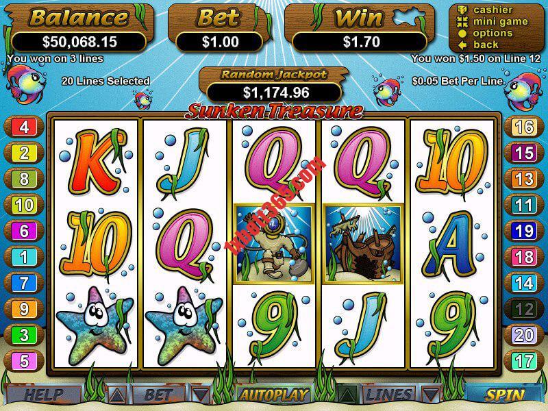 EmotiCoins Slot From the Games Around the world sunken treasure 800x600 1